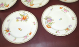 Set of 7 Assorted Floral Pattern 10" Rosenthal Fine Bavarian China Dinner Plates