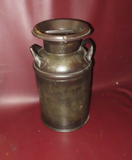 Antique 19" Tall Large Metal "Never Leak" 6-Gallon Milk Jug w/ Lid - Sold As-Is