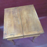 Antique 21" French Flip Leaf Wooden Single Drawer Occasional End Table c. 1900