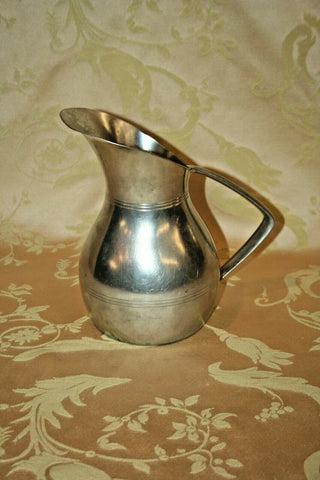 Antique K.M.D. Tiel Royal Holland Pewter 8" Tall Water Pitcher w/ Handle