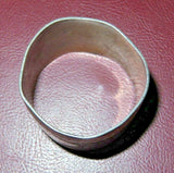 Antique 1.75" Diameter Silverplate Napkin Ring w/ Floral & Leafy Decor