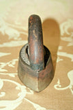 Antique 6.5" Long Sad Iron w/ Detachable Wood Handle - "Ferrosteel - Cleveland"