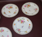 Set 9 Assorted Pattern 7.5" Rosenthal Fine Bavarian China Salad Luncheon Plates