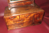 Antique 36" Tall 5-Drawer Korean Style Wooden Table Top Vanity Chest w/ Mirror