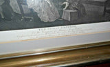 Antique 31x27" Silver Gilt Framed William Hogarth Print - "The Indian Emperor"