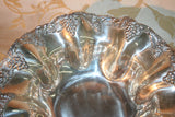 American Silverplate on Copper Bowl Wavy Grapevine Lip - Benedict Mfg. Co. #1808