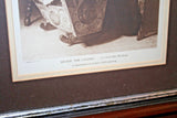 Antique Wood Framed C. Bisschop Dutch Art Print "Beside the Cradle" - Braun & Co