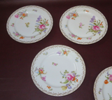 Set 9 Assorted Pattern 7.5" Rosenthal Fine Bavarian China Salad Luncheon Plates