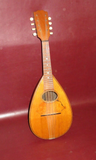 Vintage 23.5" Long HUB 68 TV Inlaid & Layered Laminated Wood Bowlback Mandolin