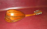 Vintage 23.5" Long HUB 68 TV Inlaid & Layered Laminated Wood Bowlback Mandolin