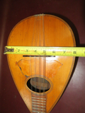 Vintage 23.5" Long HUB 68 TV Inlaid & Layered Laminated Wood Bowlback Mandolin