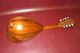 Vintage 23.5" Long HUB 68 TV Inlaid & Layered Laminated Wood Bowlback Mandolin