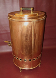 Antique Large Copper Two-Spigot Converted Still Water Cooler Dispenser - As-Is