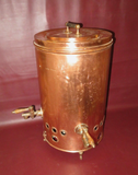 Antique Large Copper Two-Spigot Converted Still Water Cooler Dispenser - As-Is