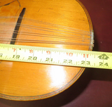 Vintage 23.5" Long HUB 68 TV Inlaid & Layered Laminated Wood Bowlback Mandolin