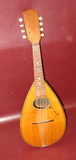 Vintage 23.5" Long HUB 68 TV Inlaid & Layered Laminated Wood Bowlback Mandolin