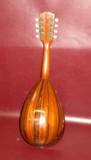 Vintage 23.5" Long HUB 68 TV Inlaid & Layered Laminated Wood Bowlback Mandolin