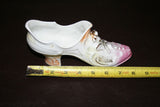 Vintage Fine German Porcelain Pink, Orange & Gilt 8" Long Shoe Planter - 1931