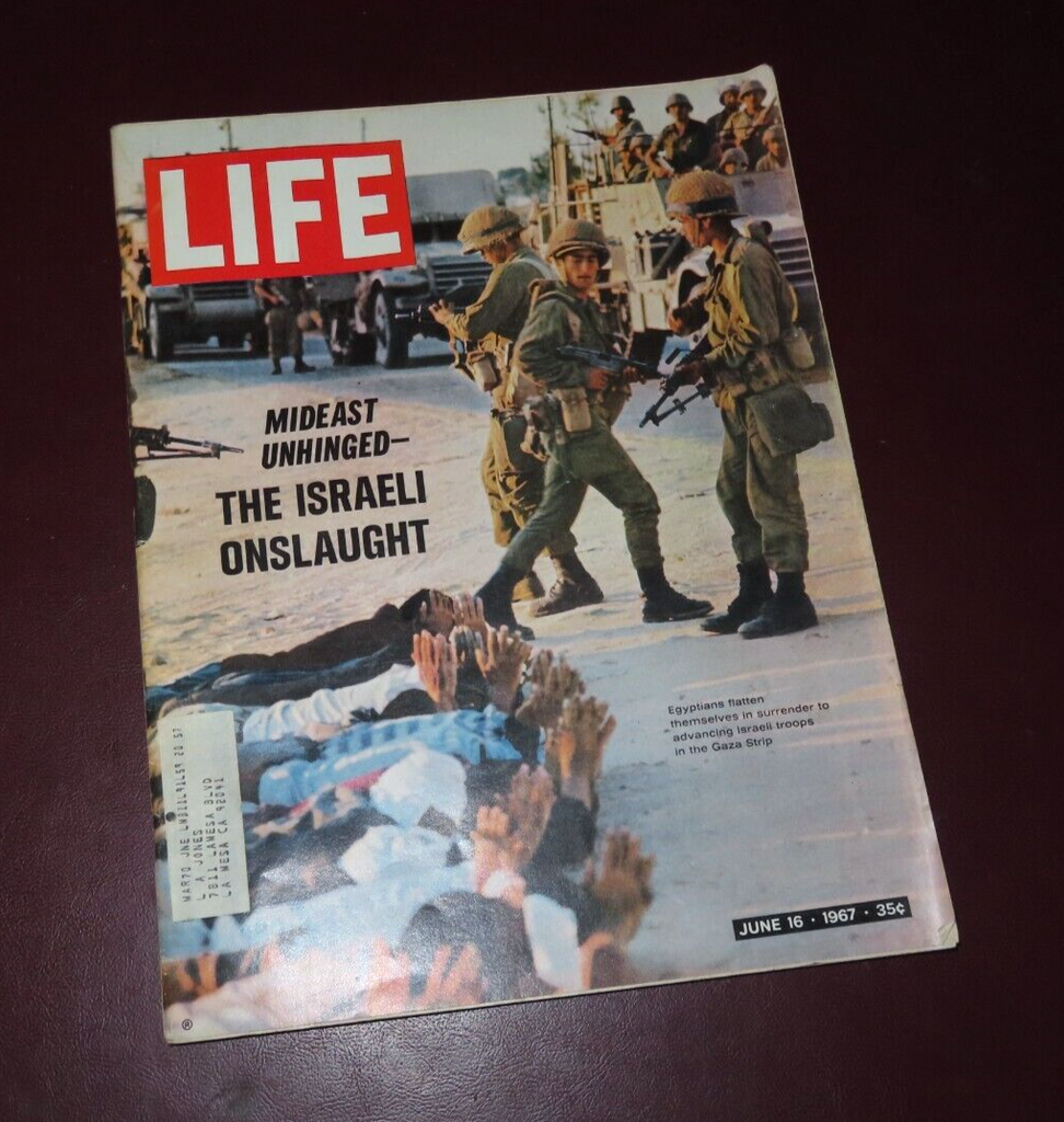 Vintage June 16 1967 LIFE Magazine - "Mideast Unhinged - The Israeli Onslaught"