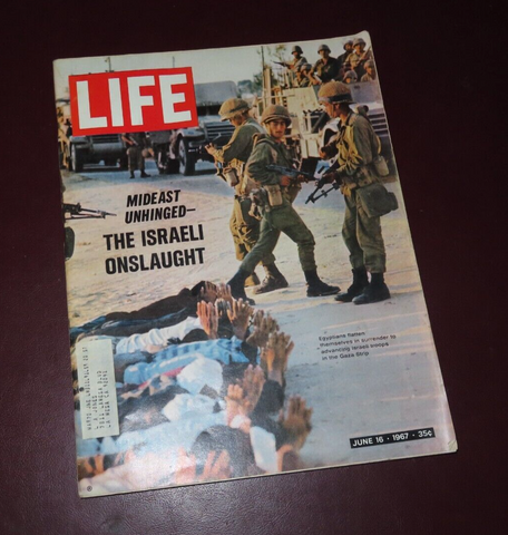 Vintage June 16 1967 LIFE Magazine - "Mideast Unhinged - The Israeli Onslaught"