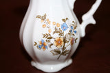 Collectible Miniature Brazilian Porcelain Pitcher w/ Floral & Gilt Decor - Leart