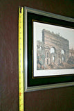 Vintage Wood Framed Matthew Dubourg Engraving Print No. 23 - "Claudian Aqueduct"