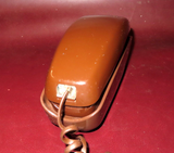 Vintage Western Electric Model TML-R 5-80 AD3 Brown Rotary Desktop Telephone