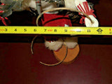 Hoop Dancer Native American Navajo Wood Feather Fur Leather Kachina Doll - As-Is