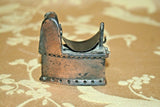 Vintage Copper 2.25" Miniature Coal Sad Iron Pencil Sharpener - Missing Handle