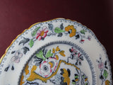 Antique Ashworth Bros. Hanley English Porcelain Plate w/ Bird Decor - As-Is Chip