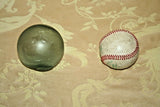 Antique Japanese Style Small 3.25" Aqua Blue Blown Glass Fishing Float