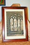 Axel Haig 1906 Limited Edition St Jerome Cloister Signed Etching in Oak Frame