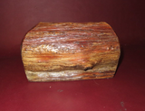 Handmade Wood Log Puzzle Style Single Drawer Jewelry Box - Signed Jeff Trag 1990