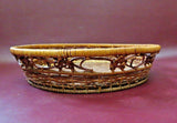 Vintage Style 12" Diameter Round Woven Reed Table Pie Basket