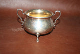 Vintage 4-pc International Silverplate Tea Set w/ Teapot, Cream, Sugar, and Tray