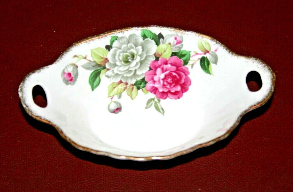 Vintage Royal Albert Bone China "Evening Rhapsody" 6" Double Handled Dish Bowl