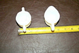 Fancy Vintage 2.5" Tall Milk Glass Cream & Sugar Set