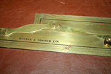 Antique Kelvin Hughes 24" Brass Parallel Ruler Nautical Navigation Tool in Box