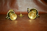 Vintage Mexican Brass 7-pc Coffee & Tea Set w/ Kettle, Pots, Cream & Sugar, Tray