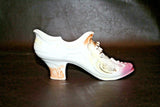 Vintage Fine German Porcelain Pink, Orange & Gilt 8" Long Shoe Planter - 1931