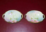 Vintage 4-pc Hand Painted Bavarian China Berry Service w/ Master Bowl 3 Dishes