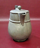 Vintage 6" English Period Pewter 138 Flip-Lid Teapot Pitcher w/ Ebonized Handle