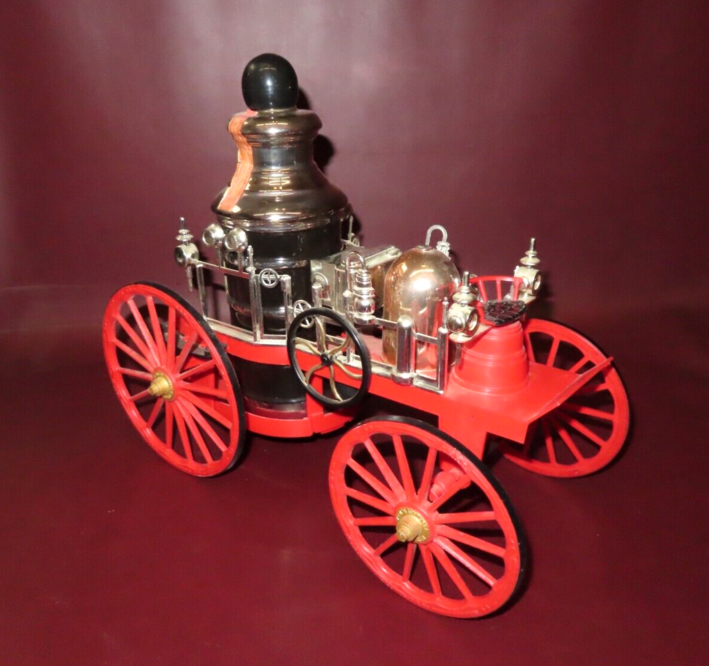 Vintage 1970s Jim Beam 1867 Mississippi Steam Pump Fire Engine Whiskey Decanter