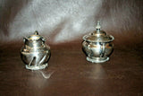 Vintage Hamilton Silverplate "Diamond Metal" Cream & Sugar Set - No. 214