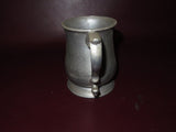 Vintage English 5" Tall Pewter Beer Stein w/ Handle