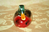 Unique Vintage Unused 9" Long Sculpted Wax Male Mallard Duck Candle