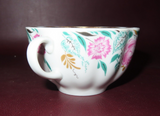 Vintage Lomonosov Porcelain Cup & Saucer w/ Rose Floral Pattern - Made in Russia