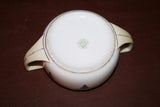 Vintage Japanese Hand Pained Nippon Porcelain & Gilt Lidded Sugar Bowl