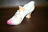 Vintage Fine German Porcelain Pink, Orange & Gilt 8" Long Shoe Planter - 1931