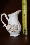 Collectible Miniature Brazilian Porcelain Pitcher w/ Floral & Gilt Decor - Leart